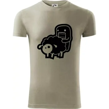 Pánská móda Sticker ovce - Viper FIT - Pánské zůžené tričko - L ( Light khaki )