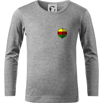 Chlapecké tričko Prší - Kule - prso - Triko dětské Long Sleeve - 146 cm/10 let ( Tmavě šedý melír )