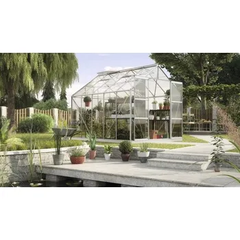 Skleník Skleník Vitavia Uranus 8300 skleněný 3 mm 257 x 321 cm hliník vč. základového rámu