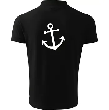 Pánská košile Kotva - Polokošile pánská Pique Polo 203 - 5XL ( Černá )