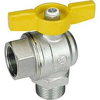 Vodovodní kohout Giacomini Kohout kulový na plyn F780 rohový, s motýlem FM 1", R780X005