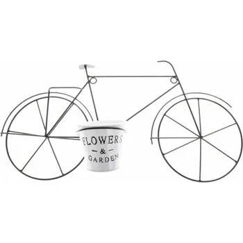 Květináč Casa de Engel Home Kovové kolo na zed´- květináč, 0/6 Fialová UNI (2830833)