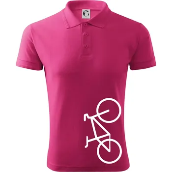 Pánská košile Kolo na výšku - Polokošile pánská Pique Polo 203 - M ( Purpurová )