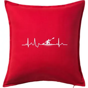 Polštář EKG pádlování - Polštář 50x50 - 50x50 - Pouze potah ( Červená )