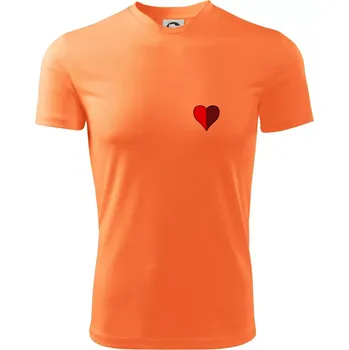 Prší - Červený - prso - Dětské triko sportovní (dresovina) - 146 cm/10 let ( Neon mandarine )