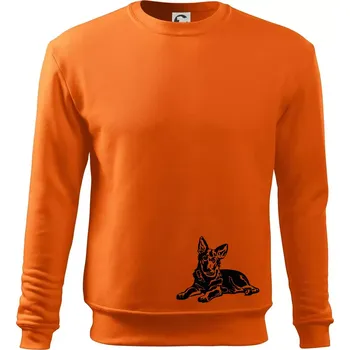 Pánská mikina Německý ovčák - štěně - Mikina Essential pánská - 3XL ( Oranžová )