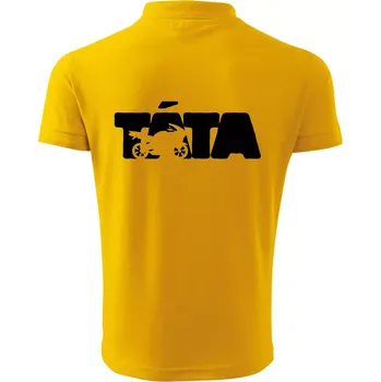 Pánská košile Táta nápis - motorka supersport - Polokošile pánská Pique Polo 203 - XL ( Žlutá )