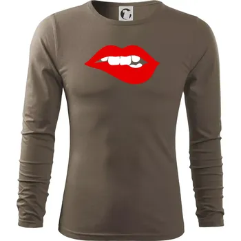 Pánské oblečení Pusa vrrr - Triko s dlouhým rukávem FIT-T long sleeve - S ( Army )