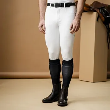 Jezdecké kalhoty Alessandro Albanese Rajtky Vico AA, s gripem na kolenou, pánské, core white 40