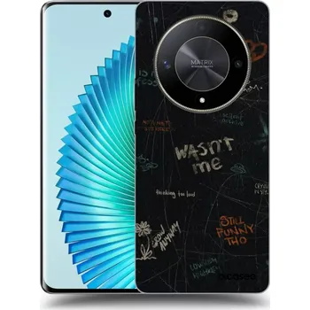Pouzdro na mobilní telefon Picasee silikonový černý obal pro Honor Magic6 Lite 5G - CONFESSION