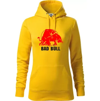 Dámská mikina Bad Bull - Mikina dámská Cape s kapucí - 2XL ( Žlutá )