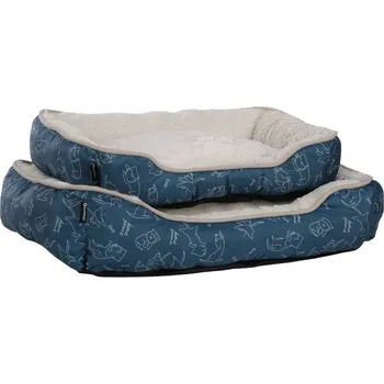 Pelíšek pro psa Pelech FLAMINGO Lilly obdélníkový modrý 60x50x14cm