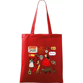 Španělské ikony - Taška bavlněná - 42 x 38 cm ( Červená )