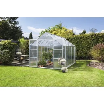 Skleník Skleník Vitavia Uranus 11500 polykarbonát 6 mm 257 x 445 cm hliník vč. základového rámu