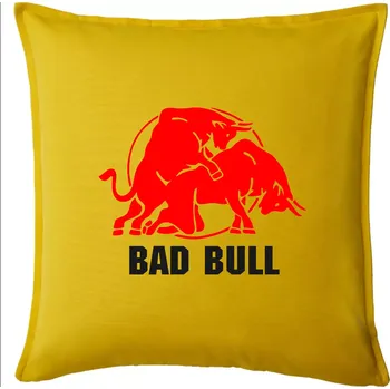 Polštář Bad Bull - Polštář 50x50 - 50x50 - Pouze potah ( Žlutá )
