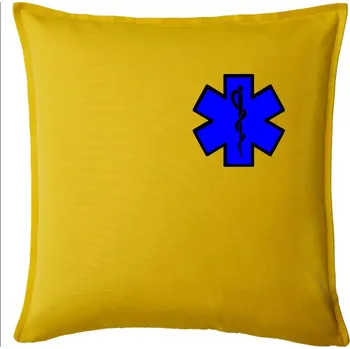 Polštář Hvězda samostatná - záchranář / rescue - Polštář 50x50 - 50x50 - Pouze potah ( Žlutá )