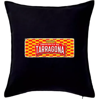 Polštář Cedula stará Tarragona - Polštář 50x50 - 50x50 - Pouze potah ( Černá )