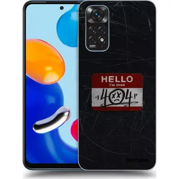 Pouzdro na mobilní telefon Picasee silikonový černý obal pro Xiaomi Redmi Note 11 - HELLO 404