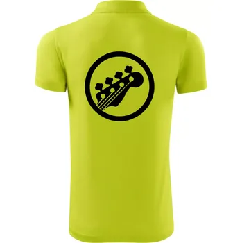 Pánská košile Kytara kruh - Polokošile Victory sportovní (dresovina) - 3XL ( Limetková )