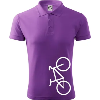 Pánská košile Kolo na výšku - Polokošile pánská Pique Polo 203 - S ( Fialová )