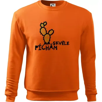 Pánská mikina Píchám skvěle - Mikina Essential pánská - M ( Oranžová )