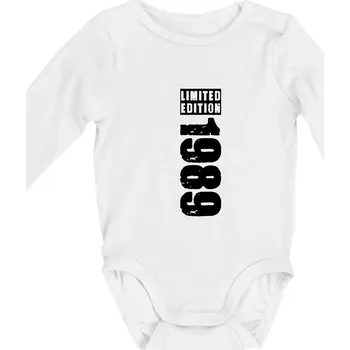 Limited edition 1989 pruh - Body kojenecké s dlouhým rukávem - Dlouhý r. do 3 měs ( Bílá )