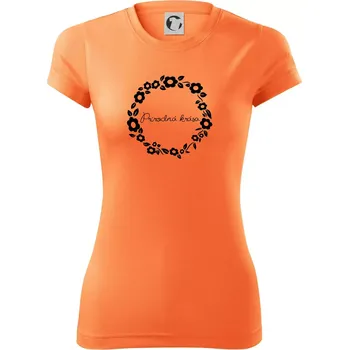 Dámské tričko Přírodní krása - Dámské Fantasy sportovní (dresovina) - XS ( Neon mandarine )