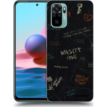 Pouzdro na mobilní telefon Picasee silikonový průhledný obal pro Xiaomi Redmi Note 10 - CONFESSION