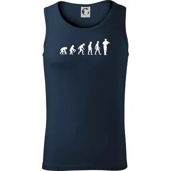 Evoluce houslista - Tílko pánské Core - L ( Námořní modrá (velmi tmavá - téměř černá) )