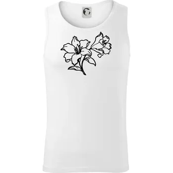 Lilie černobílá - Tílko pánské Core - L ( Bílá )