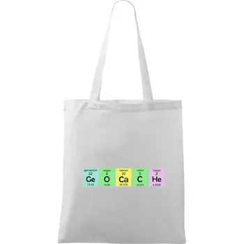 Geocache - periodická tabulka - Taška bavlněná - 42 x 38 cm ( Bílá )