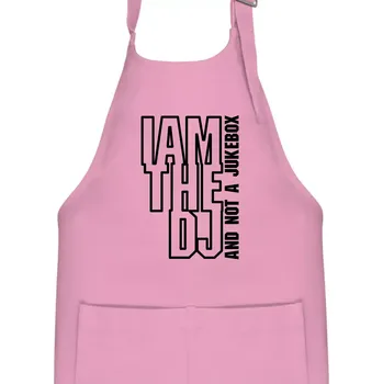 Kuchyňská zástěra Iam the dj and not a jukebox na výšku - Dětská zástěra na vaření - Univerzální velikost ( Růžová )