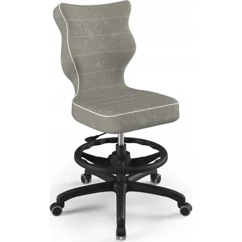 ENTELO otočná židle PRO DĚTI s podnožkou Petit šedá Visto r.5