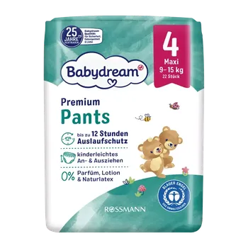 Plena Babydream Plenkové kalhotky Premium Maxi, 9–15 kg, vel. 4 22 ks 22 ks