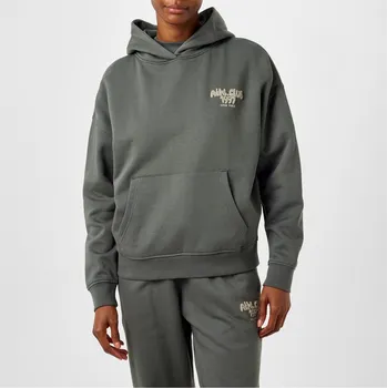 Dámská mikina USA Pro USAPro Oversized Graphic Hoodie Khaki 12 (40)