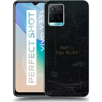 Pouzdro na mobilní telefon Picasee silikonový černý obal pro Vivo Y33s - DON´T TAG