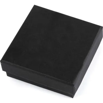 Dárková krabička Krabička na šperky 9x9 cm - 3 černá mat