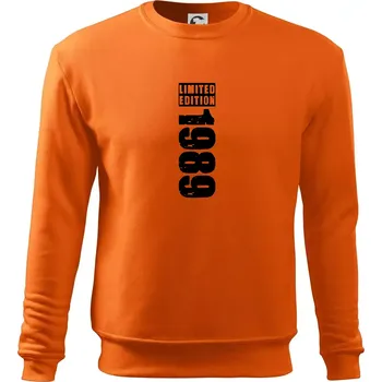 Pánská mikina Limited edition 1989 pruh - Mikina Essential pánská - M ( Oranžová )