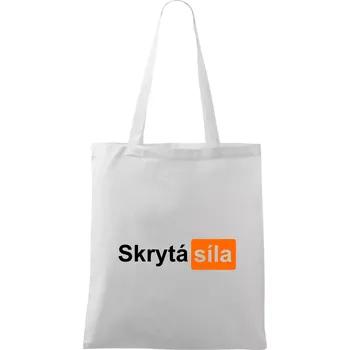 Porn - Skrytá síla - Taška bavlněná - 42 x 38 cm ( Bílá )