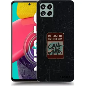 Pouzdro na mobilní telefon Picasee silikonový průhledný obal pro Samsung Galaxy M53 5G - EMERGENCY