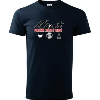 Most město s tradicí - Triko extra velké (5-8XL) - 6XL ( Námořní modrá (velmi tmavá - téměř černá) )