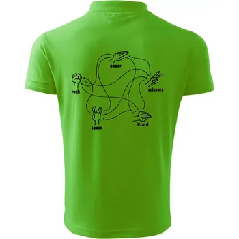 Pánská košile Kámen nůžky papír Spock - Polokošile pánská Pique Polo 203 - L ( Apple Green )
