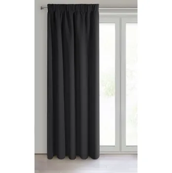 Zatemňovací závěs s řasící páskou "BLACKOUT" SHARY 135x270 cm, černá, (cena za 1 kus) MyBestHome
