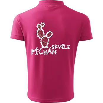 Pánská košile Píchám skvěle - Polokošile pánská Pique Polo 203 - XL ( Purpurová )