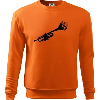 Pánská mikina Trubka noty - Mikina Essential pánská - L ( Oranžová )