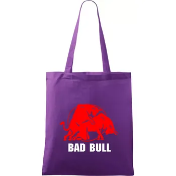 Bad Bull - Taška bavlněná - 42 x 38 cm ( Fialová )