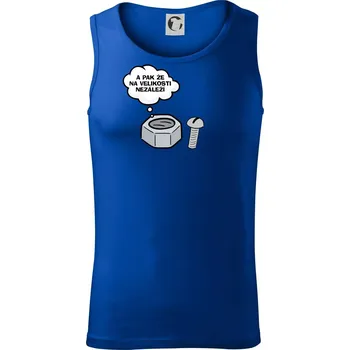 A pak že na velikosti nezáleží - Tílko pánské Core - 2XL ( Královská modrá )