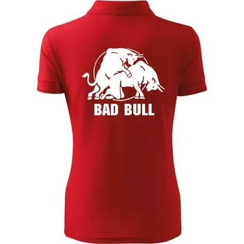 Pánská košile Bad Bull - Polokošile dámská Pique Polo - S ( Červená )