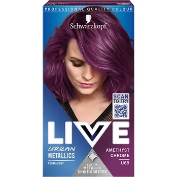 Barva na vlasy Schwarzkopf Barva na vlasy Live Urban Metallics U69 amethyst chrome