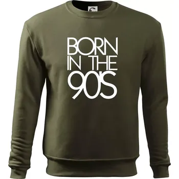 Chlapecké tričko Born In The 90's - Mikina Essential dětská - 158 cm/12 let ( Military )